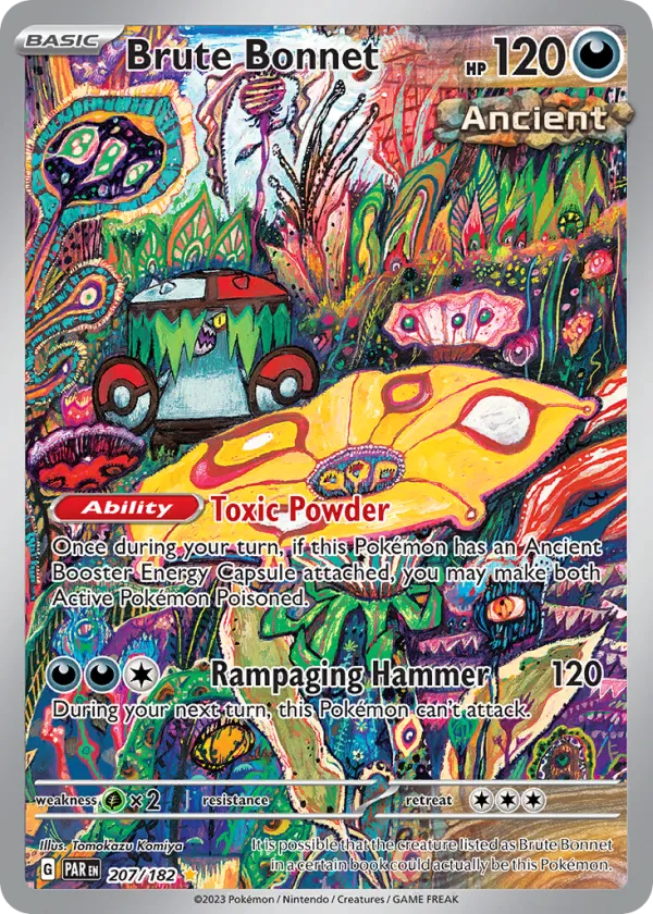 Brute Bonnet Pokémon Paradox Rift #207 Holo