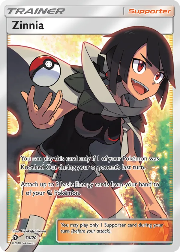 Zinnia Pokémon Dragon Majesty #70 Holo
