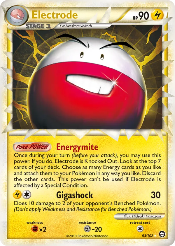 Electrode Pokémon HS—Triumphant #93 Holo