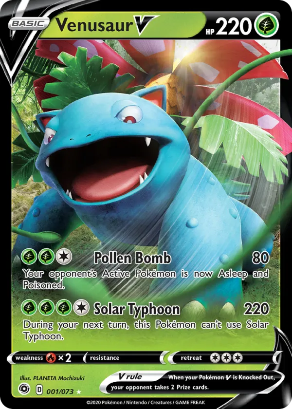 Venusaur V Pokémon Champion's Path #1 Holo