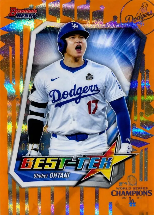 Shohei Ohtani 2025 Bowman's Best Tek Baseball Orange #BT-28