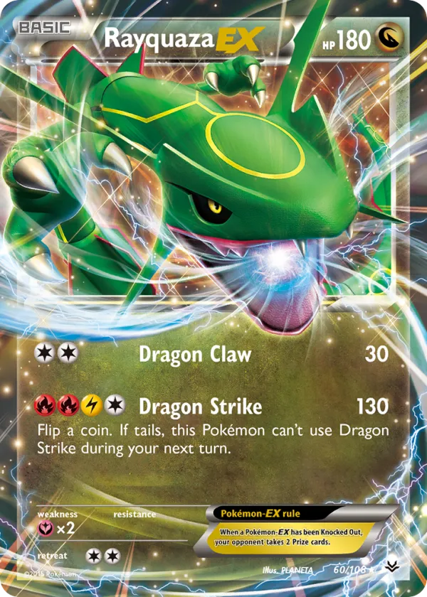 Rayquaza-EX Pokémon Roaring Skies #60 Holo