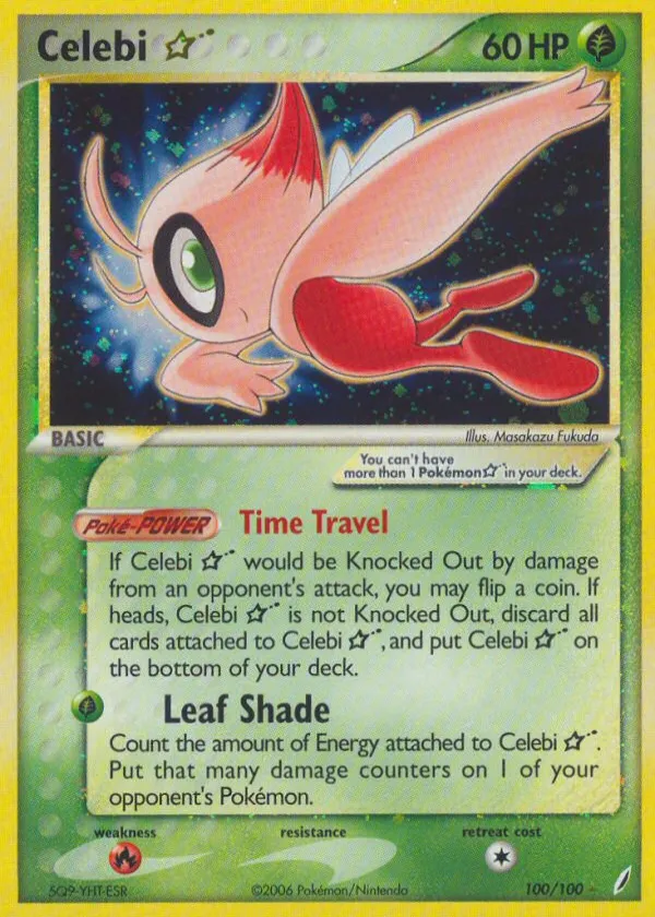Celebi ★ Pokémon Crystal Guardians #100 Holo