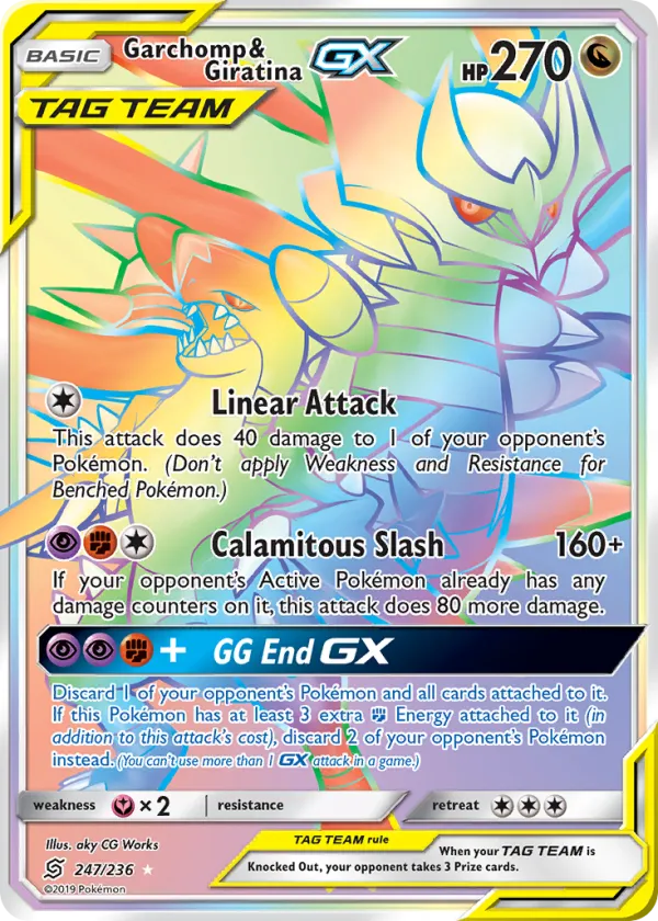 Garchomp & Giratina-GX Pokémon Unified Minds #247 Holo
