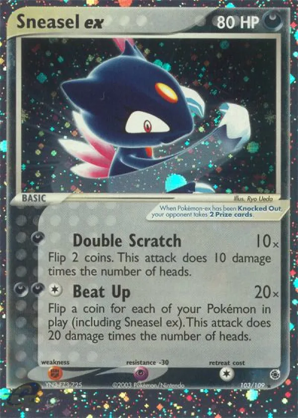 Sneasel ex Pokémon Ruby & Sapphire #103 Holo
