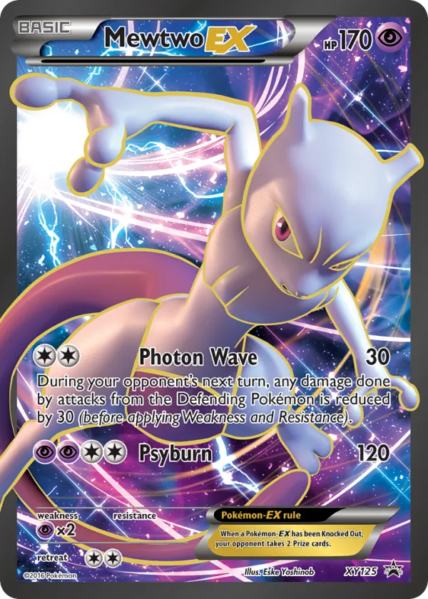 Mewtwo-EX Pokémon XY Black Star Promos #XY125 Holo