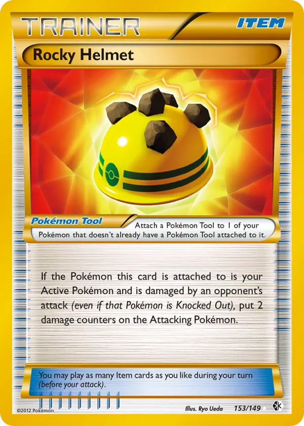 Rocky Helmet Pokémon Boundaries Crossed #153 Holo