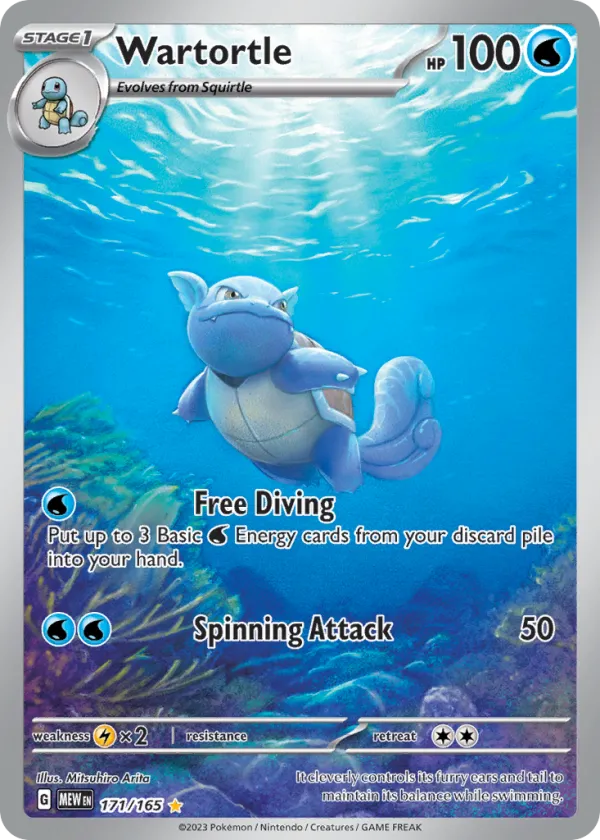 Wartortle Pokémon 151 #171 Holo