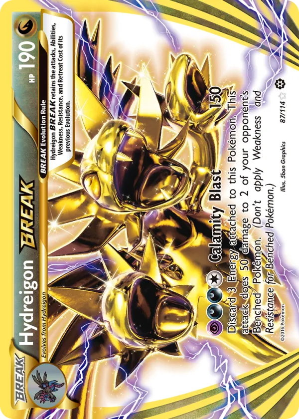 Hydreigon BREAK Pokémon Steam Siege #87 Holo