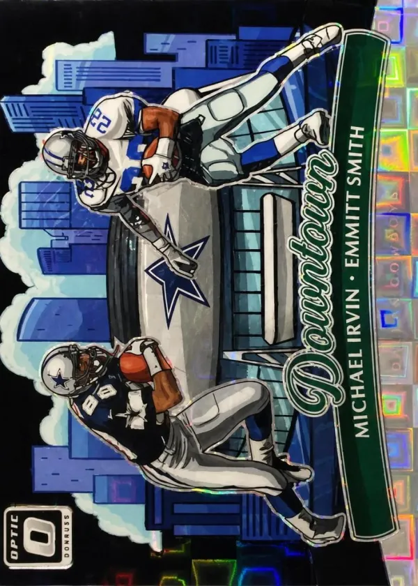 Emmitt Smith / Michael Irvin 2025 Donruss Optic Downtown Duos Football Black Pandora #13
