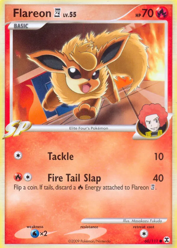 Flareon E4 Pokémon Rising Rivals #60 Reverse Holo